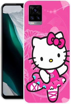 PINKZAP Back Cover for Vivo Y73 2021(Pink, White, Grip Case, Silicon, Pack of: 1)