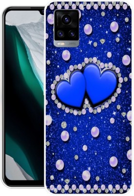 PRINTGARD Back Cover for Vivo Y73 2021(Blue, Grip Case, Silicon, Pack of: 1)