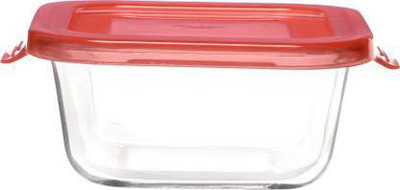 Flipkart SmartBuy Glass Utility Container  - 350 ml(Red)