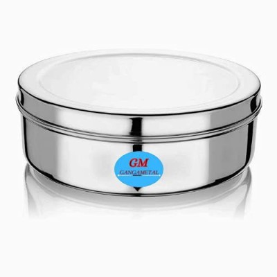 GangaMetal Steel Grocery Container  - 1500(Silver)