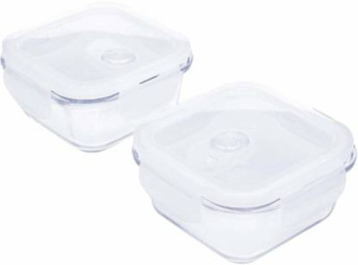 Flipkart SmartBuy Glass Utility Container  - 320 ml(Pack of 2, Clear)