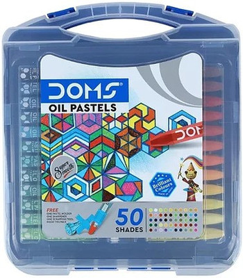 DOMS Hexagonal Oil Pastels 5 Shades0(Set of 1, Multicolor)
