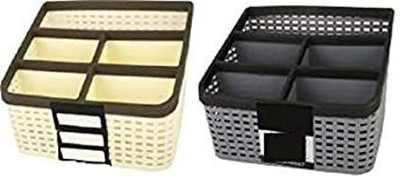 NEW CREATION 5 Compartments plastic desk salves(Multicolor)