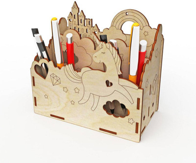Nabster 4 Compartments BIRCH WOOD DESIGNER(Beige)