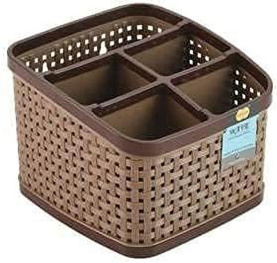 PRISMAXIC 5 Compartments plastic multipurpose stand(Multicolor)