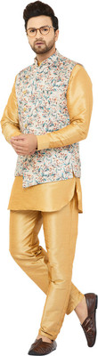 ARMAAN ETHNIC Men Kurta Pant Ethnic Jacket Set