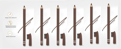 ADJD Best Smudge-proof eyebrow pencil for perfectly defined brows brown eyebrow pencil set(BROWN)