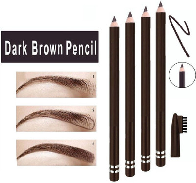 ADJD Smudge-proof eyebrow pencil for perfectly defined brows brown eyebrow pencil set of 4(BROWN)