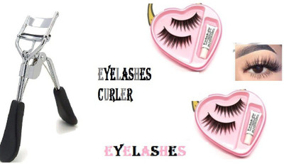 J & F Curler with False Eyelash ( Pack of 2 eyelashes )