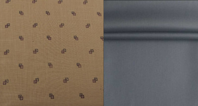 Pri & Su CottLinns Cotton Blend Checkered, Printed Shirt & Trouser Fabric