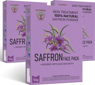 Econbioroots Safron Face Pack 50g (Pack of 2)(100 g)