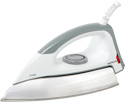 HAVELLS Evolin (GHGDIAQE110) 1100 W Dry Iron(Grey White)