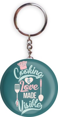 HOLA Green Color Cooking Is Love Made Visible Bottle Opener (5.8 cm) Key Chain