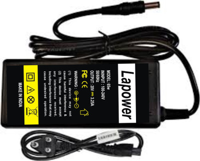 Lapower Novo G470 20V 3.25A Laptop Charger 65W Adapter (Power Cord Included) 65 W Adapter(Power Cord Included)