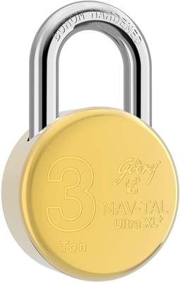 Godrej Nav-tal Ultra XL+ (3 tons) Padlock  (Gold)