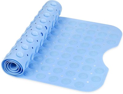 AASTIK SALES Silicone Bathroom Mat(Light Blue, Medium)