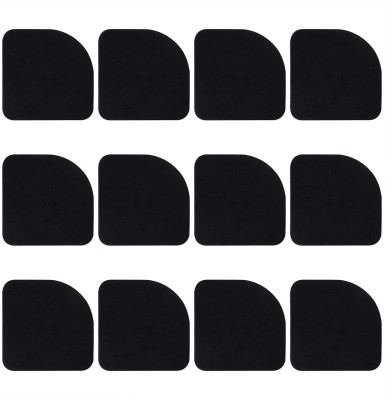 olwick Polyester Floor Mat(Black, Free, Pack of 12)