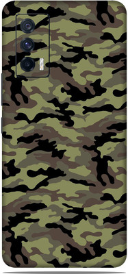 OggyBaba vivo iqoo 7 Mobile Skin(Military Green Camouflage Skin Matte Finish)