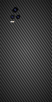 BugguSkin Vivo V20 Mobile Skin(Ultra Super Black Carbon Fiber Skin With High Matte Finish.)