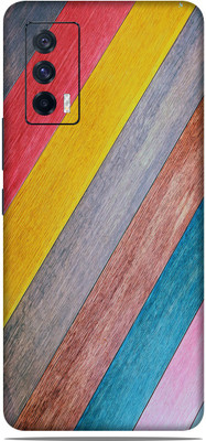 OggyBaba vivo iqoo 7 Texture Mobile Skin(Colorful Texture Skin Matte Finish)