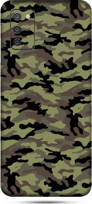OggyBaba samsung galaxy a03s Mobile Skin(Military Green Camouflage Skin Matte Finish)