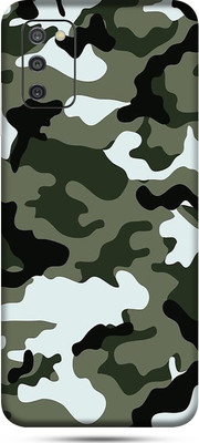 OggyBaba samsung galaxy a03s Mobile Skin(Winter Army Camouflage Skin Matte Finish)