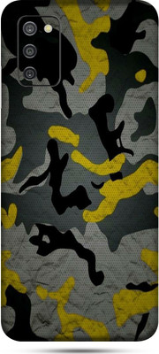 OggyBaba samsung galaxy a03s Mobile Skin(Military Yellow Camouflage Skin Matte Finish)