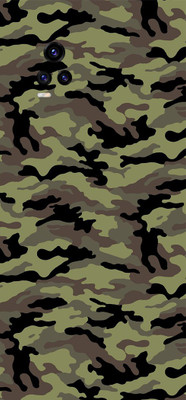 BugguSkin Vivo V20 Mobile Skin(Ultra Super Camouflage Military Green Skin With High Matte Finish.)