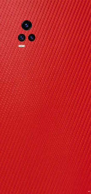 BugguSkin Vivo V20 Mobile Skin(Ultra Super Red Carbon Fiber Skin With High Matte Finish.)
