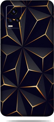 BugguSkin Vivo V20 Mobile Skin(Ultra Super Black Abstract Shape Skin With High Matte Finish.)