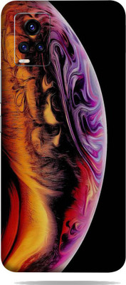 BUGGU Vivo V20, vivo v20 Mobile Skin(Ultra Super Multicolor Moon Skin With High Matte Finish., Mobile Skin (Back+Side+Camera))