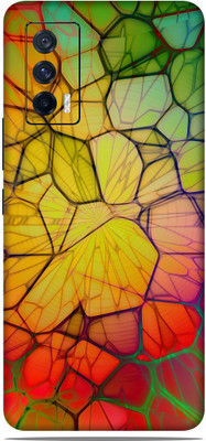 OggyBaba vivo iqoo 7 Mobile Skin(Colorful Abstract Skin Matte Finish)