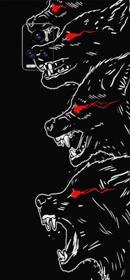 BugguSkin Vivo V20 Mobile Skin(Ultra Super Angry Wolf Skin With High Matte Finish.)