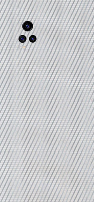 BugguSkin Vivo V20 Mobile Skin(Ultra Super Silver Carbon Fiber Skin With High Matte Finish.)