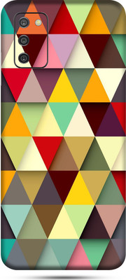 OggyBaba samsung galaxy a03s Mobile Skin(Colorful Triangle Skin Matte Finish)