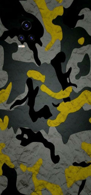 BugguSkin Vivo V20 Mobile Skin(Ultra Super Camouflage Yellow Skin With High Matte Finish.)