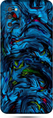 OggyBaba samsung galaxy a03s Mobile Skin(Dark Blue Lava Skin Matte Finish)