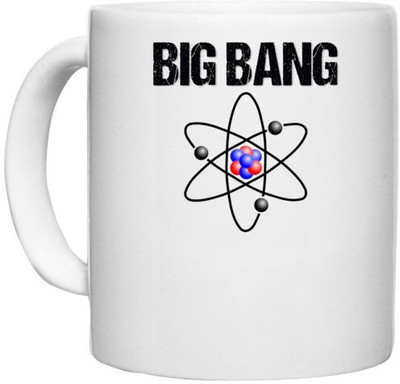 UDNAG White Ceramic Coffee / Tea 'Element | Big Bang' Perfect for Gifting [330ml] Ceramic Coffee Mug(330 ml)