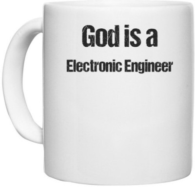 UDNAG White Ceramic Coffee / Tea 'Electronic Engineer | is a Electronic Engineer' Perfect for Gifting [330ml] Ceramic Coffee Mug(330 ml)