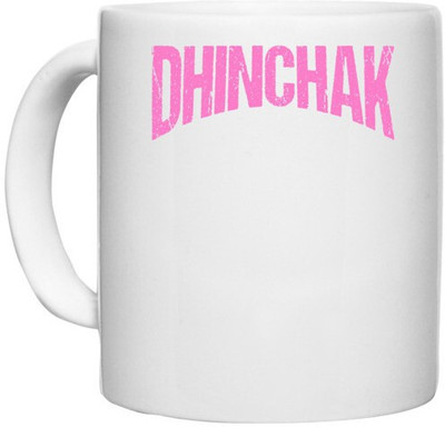 UDNAG White Ceramic Coffee / Tea 'Dhinchak' Perfect for Gifting [330ml] Ceramic Coffee Mug(330 ml)