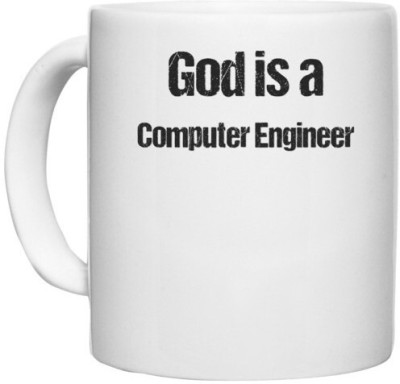 UDNAG White Ceramic Coffee / Tea 'computer Engineer | is a computer Engineer' Perfect for Gifting [330ml] Ceramic Coffee Mug(330 ml)