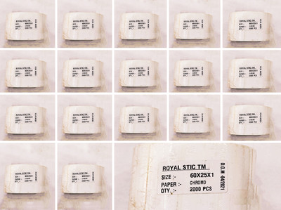 ROYAL STIC 60×25×1 Self Adhesive Paper Label(White)