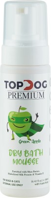 Top Dog Premium Dry Shampoo for Dogs & Cats Conditioning Green Apple, 190 ML Dog Shampoo(190 ml)