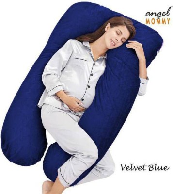 MAHADEV Polyester Fibre Solid Pregnancy Pillow Pack of 1(Navy Blue)
