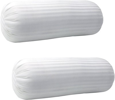 Wellkia Microfibre Solid Bolster Pack of 2(White)