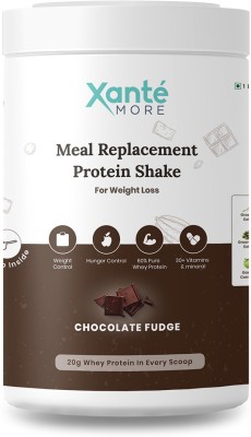 Xante Weight Loss Meal-Replacement Shake |20g protein|Green Tea + Coffee Bean extract Whey Protein(1 kg, Chocolate Fudge)