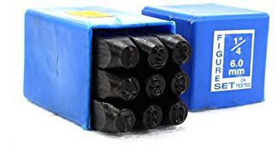 Lovely Number Punch Set 0-9 Numeric_Size 2.5 MM (3/32 Inch) Punches & Punching Machines(Set Of 9, Black)