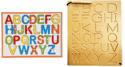 DgCrayons Wooden Combo Multi-Color ABC Letter Inside Cursive Lower Case with Knob & Tracing Board Alphabet Uppercase Tray Puzzle Perfect pegged Reading And Writing Puzzles for Kid Learning for Toddler Ages 2+(26 Pieces) DgCrayons Wooden Combo Multi-Color ABC Letter Inside Cursive Lower Case with Knob & Tracing Board Alphabet Uppercase Tray Puzzle Perfect pegged Reading And Writing Puzzles for Kid Learning for Toddler Ages 2+(26 Pieces)