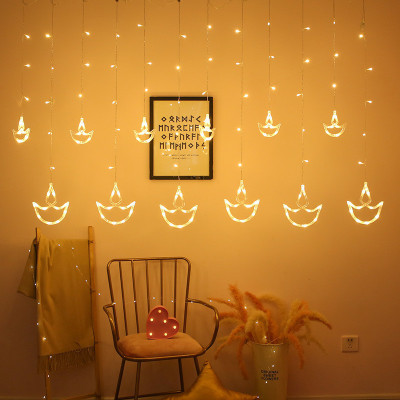 StyBuzz 136 LEDs 2.5 m Yellow Flickering Diya Rice Lights(Pack of 1)