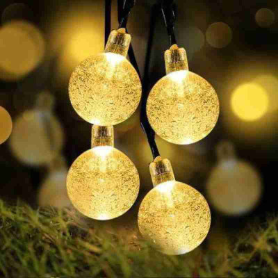 Smuf 16 LEDs 4.84 m Gold Steady Bulb Rice Lights(Pack of 1)